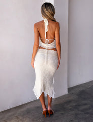 KATERINA MIDI SKIRT - CREAM