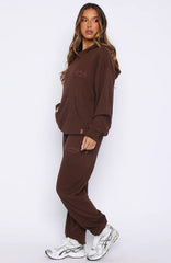 Moving Out Waffle Sweatpants Chocolate