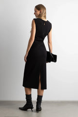SLIM FIT MIDI DRESS