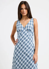 Kaia V Neck Midi Dress