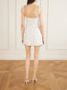 Diamond embellished tulle mini dress