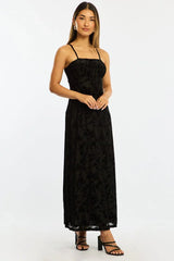 Black Midi Dress Strappy