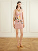 Embroidered crocheted cotton mini dress