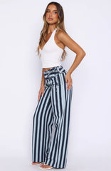 Won't Look Back Pants Blue Stripe