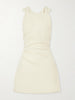 Thora open-back linen mini dress