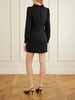 Ruffled silk-jacquard mini dress