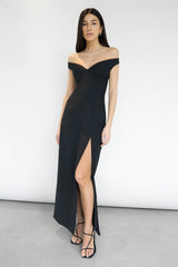 SWEETHEART OFF THE SHOULDER MIDI DRESS
