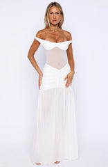 Let's Get Married Maxi Dress Off White
