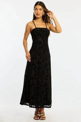 Black Midi Dress Strappy