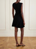Noemie crochet-trimmed ribbed mini dress