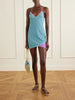 Lumiere double metallic Lurex mini dress