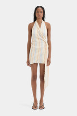 Pernille Wrap Halter Mini Dress