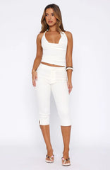 Day For It Capri Pants White