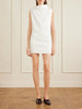 Astor bonded crepe satin mini dress
