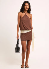 Keely Halter Mini Dress
