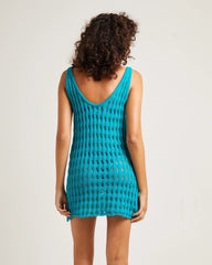 Kendall Mini Dress in Turquoise