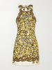 Mona floral-print hemp mini dress