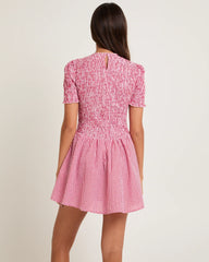 Bonnie Shirred Bubble Mini Dress