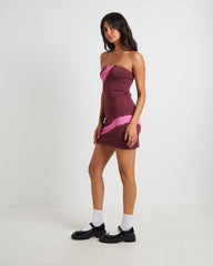 Margot Longline Knit Bandeau Mini Dress in Assorted