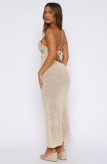 Turritella Treasure Crochet Maxi Dress Shell