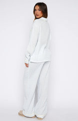 She's Got This Pyjama Pants Sky Blue Gingham
