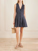 Aubrey polka-dot silk-blend twill mini dress