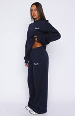 Verano Sixteen Lilia Wide Leg Sweatpants Navy