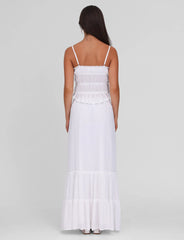 ASHLYNN MAXI SKIRT - WHITE