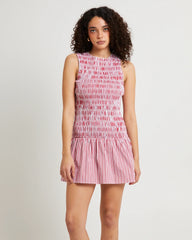 Delmore Shirred Mini Dress