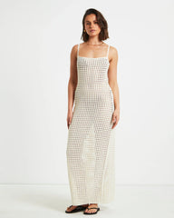 Calypso Crochet Midi Dress