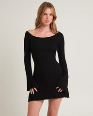Remi Ribbed One Shoulder Mini Dress
