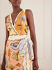 Rio Souvenir printed linen mini dress