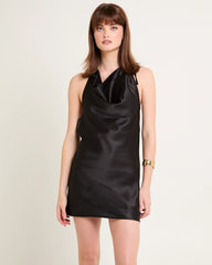 Nova Cowl Halter Mini Dress