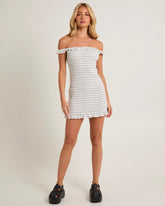 Amity Shirred Mini Dress