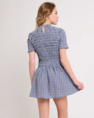 Bonnie Shirred Bubble Mini Dress
