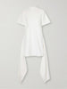 Cotton-blend jersey mini dress