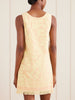 Solstice logo-jacquard fringed cotton-terry mini dress