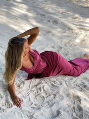 BREANNE MAXI DRESS BURGUNDY