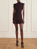 Knitted turtleneck mini dress
