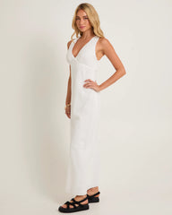 Kaia V Neck Midi Dress