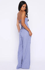 Promise Me This Pants Navy Check
