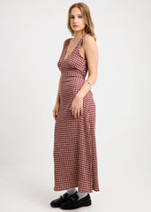 Capricorn Seersucker Midi Dress