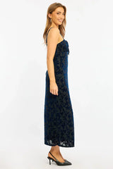 Blue Midi Dress Strappy