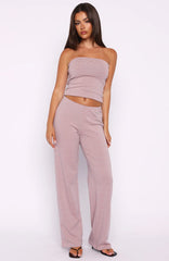 Happy It Happened Pants Pink/Blue Stripe