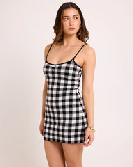 Eris Check Mini Dress