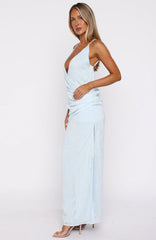 Soft But Sharp Maxi Dress Sky Blue