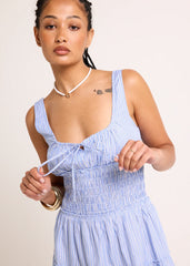 Isidora Shirred Mini Dress