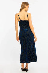 Blue Midi Dress Strappy