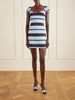 Manolo Blahnik Eloise striped taffeta-faille mini dress