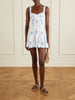 Arissa broderie anglaise cotton-blend mini dress